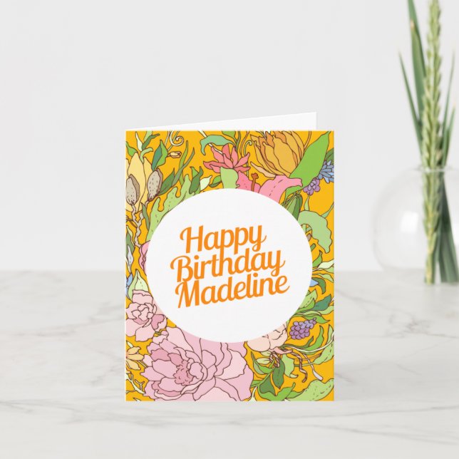 Feliz cumpleaños Madeline | Tarjeta de cumpleaños  (Anverso)