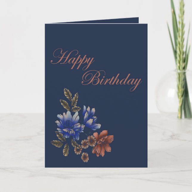 Feliz cumpleaños madre tarjeta doblada (Anverso)