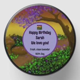 Feliz cumpleaños Magic Forest Soy Wax Candle Favor