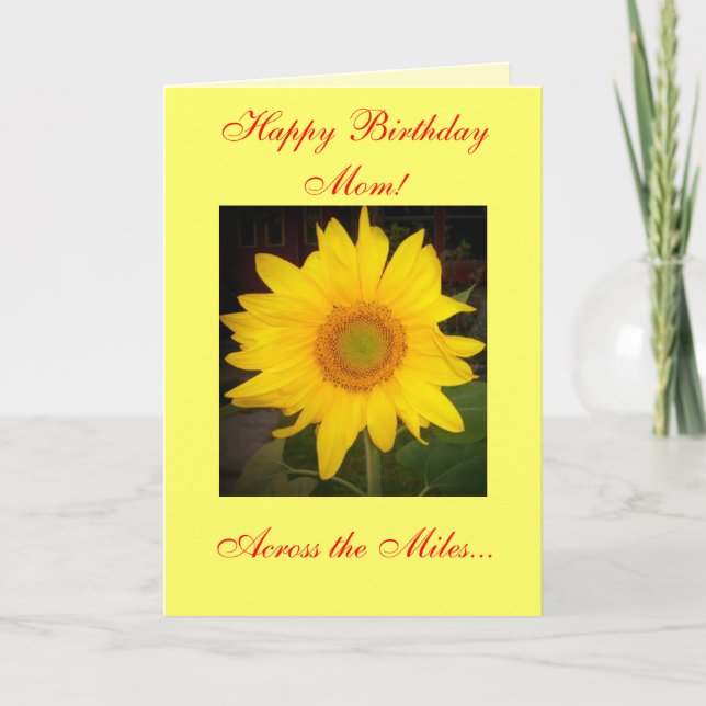 ¡Feliz cumpleaños, mamá! Al cruzar la tarjeta de m (Anverso)