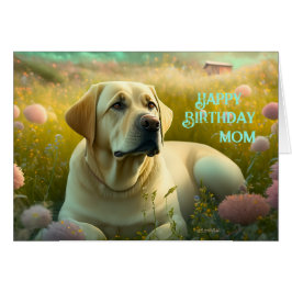 Feliz cumpleaños mamá Labrador Animal Dog