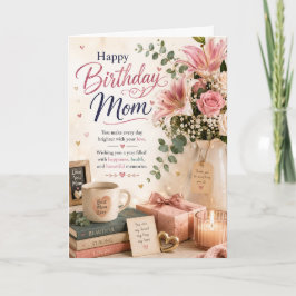 Feliz Cumpleaños Mamá Tarjeta de Cumpleaños Floral