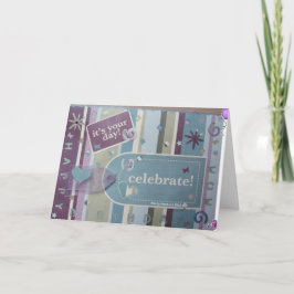 Feliz cumpleaños, mamá - Tarjeta Scrapbook