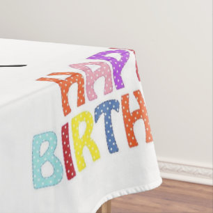 Feliz Cumpleaños Mantel Globos Gato 