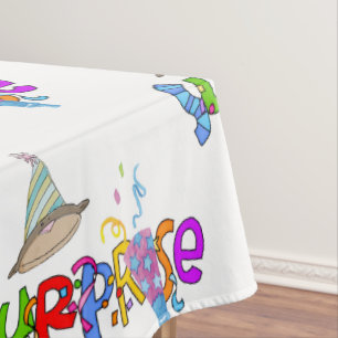 Feliz cumpleaños, manteles sorpresa