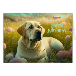 Feliz cumpleaños, Mascota lindo, Labrador, país de