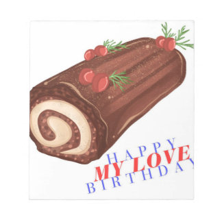 Feliz cumpleaños mi amor - Bloc de notas elegante