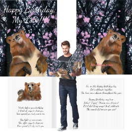 Feliz cumpleaños, mi amor, tarjeta gigante