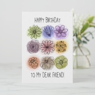 Feliz cumpleaños, mi querido amigo Flores acuática