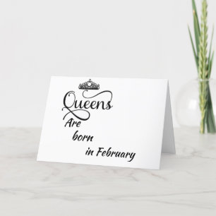FELIZ CUMPLEAÑOS MI *REINA* NACIDA EN TARJETA DE *