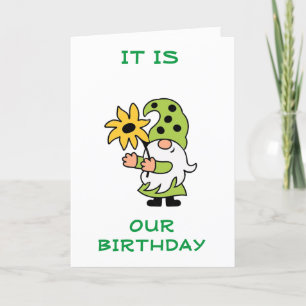 FELIZ "CUMPLEAÑOS MUTUOS" DE LA TARJETA GNOME DE G