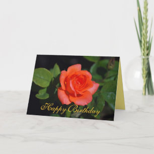 Feliz cumpleaños Naranja Grandiflora tarjeta de Ro