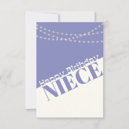 Feliz cumpleaños Niece tarjeta mínima moderna