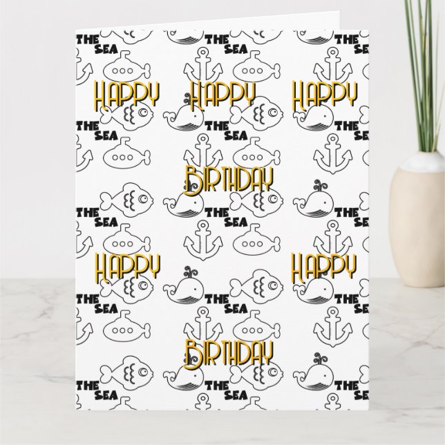Feliz cumpleaños, niños con tarjeta de felicitació (Anverso)