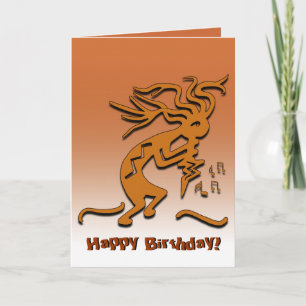 Feliz Cumpleaños Notas de Músico Kokopelli Persona