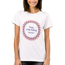 ¡Feliz cumpleaños número 250 América! Camiseta par