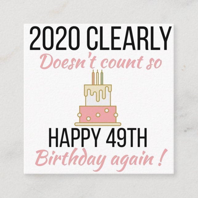 Feliz cumpleaños número 50, divertida tarjeta de c (Anverso)