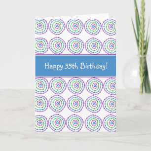 ¡Feliz cumpleaños número 55! Tarjeta