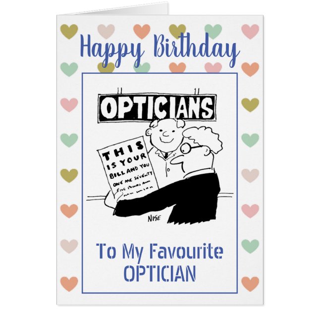 Feliz Cumpleaños Opticista (Frente)