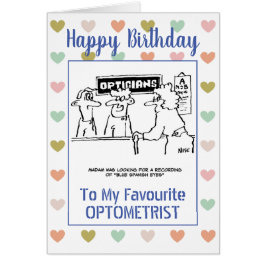 Feliz cumpleaños Optometrist