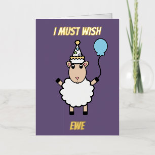 Feliz Cumpleaños Oveja Deseo Divertido Para Ti