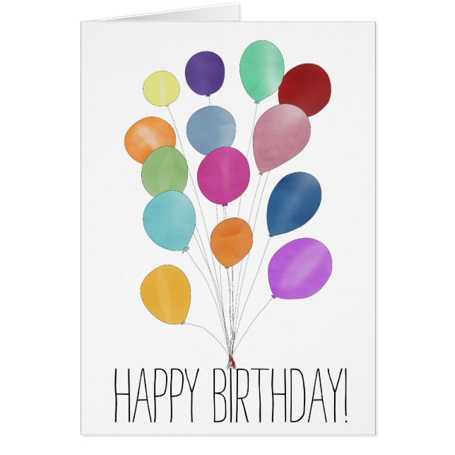 Feliz cumpleaños, pandillas de globos (Frente)