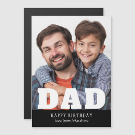 Feliz cumpleaños, papá moderno foto personalizada