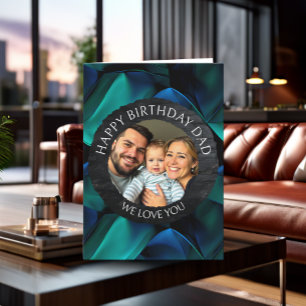 Feliz cumpleaños papá   plantilla con foto