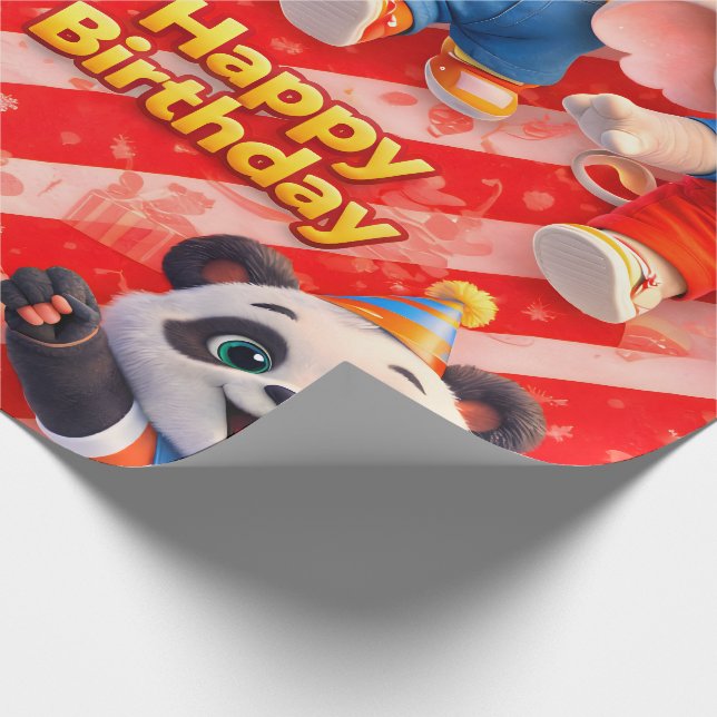 Feliz cumpleaños papel de regalo premium de (Esquina)