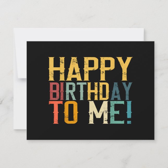 Feliz cumpleaños para mí fiesta de cumpleaños (Anverso)