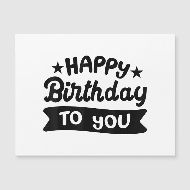 Feliz cumpleaños para ti (Anverso)