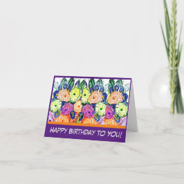 ¡Feliz cumpleaños para ti! Tarjeta