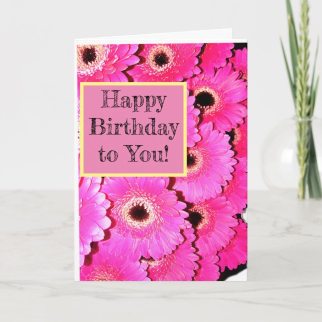 ¡Feliz cumpleaños para ti! Tarjeta (Anverso)