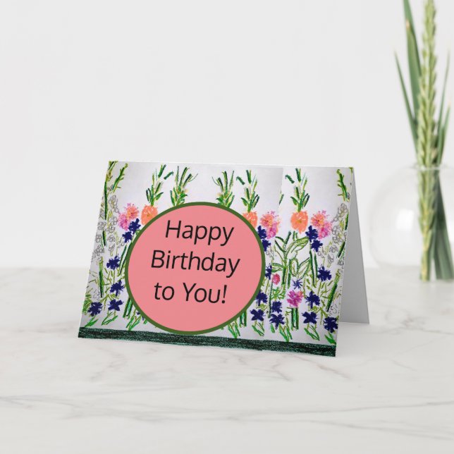 ¡Feliz cumpleaños para ti! Tarjeta (Anverso)