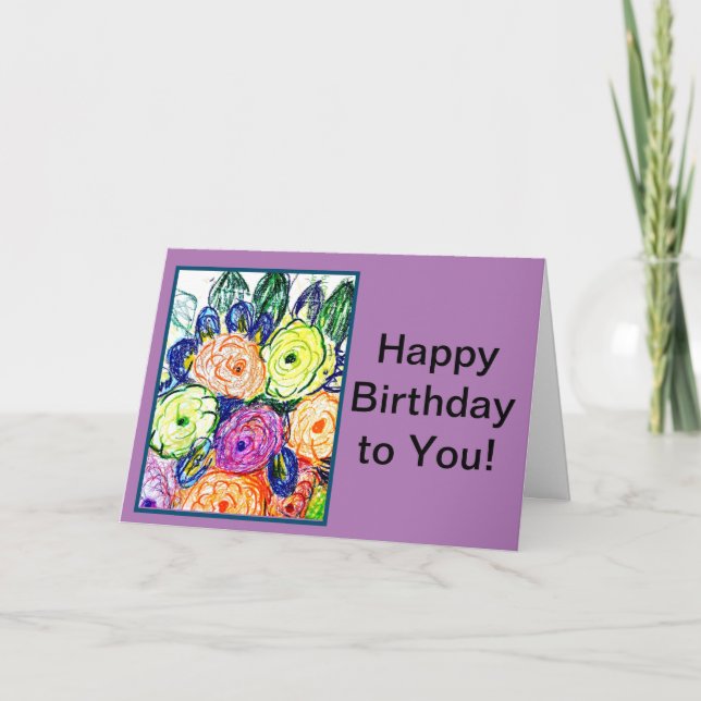 ¡Feliz cumpleaños para ti! Tarjeta (Anverso)