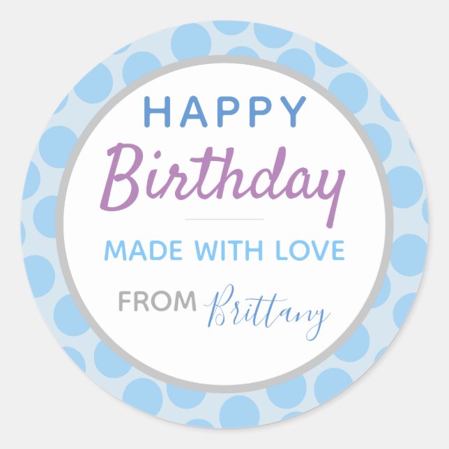 Feliz cumpleaños Pegatina (20) (Anverso)