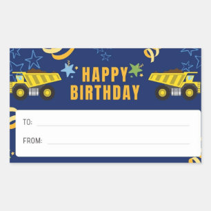 Feliz cumpleaños, Pegatina de un camión volcado
