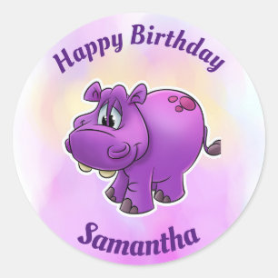 Feliz cumpleaños, Pegatinas de Hippo