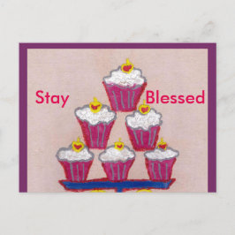 Feliz cumpleaños, permanencia con la tarjeta posta