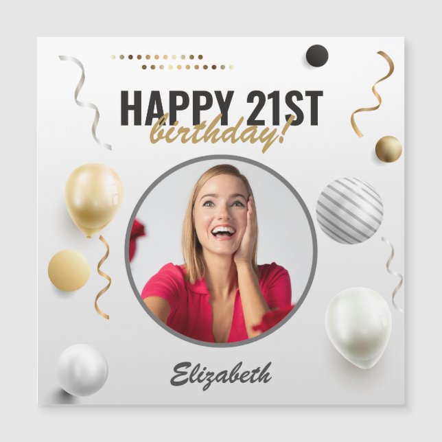 Feliz cumpleaños, Personalizado, regalo moderno de (Anverso)