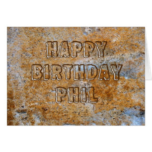 Feliz cumpleaños Phil de la Edad de Piedra