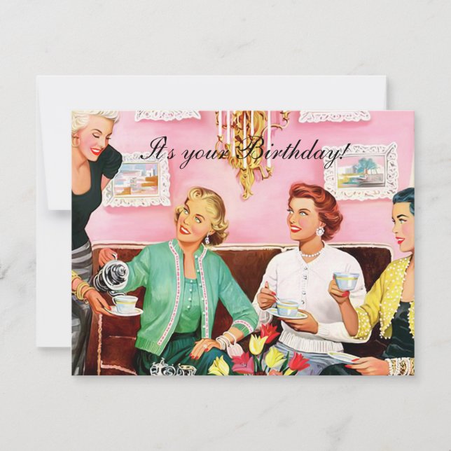 Feliz cumpleaños por la tarde de los años 50 (Anverso)