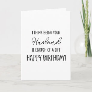 Feliz cumpleaños por ser tu marido.... tarjeta div