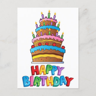 Feliz cumpleaños - postal
