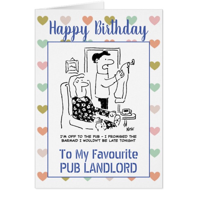 Feliz cumpleaños, propietario del pub (Frente)