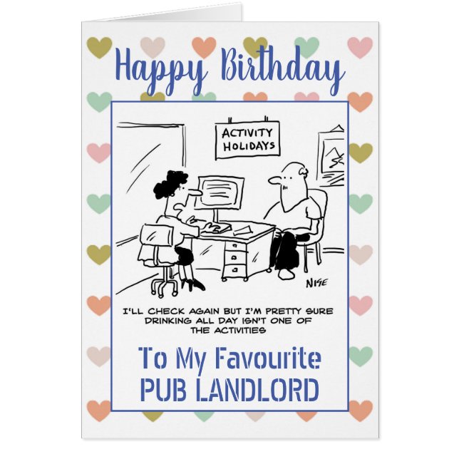Feliz cumpleaños, propietario del pub (Frente)