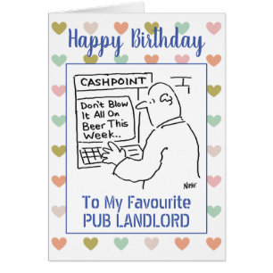 Feliz cumpleaños, propietario del pub