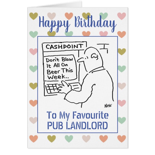 Feliz cumpleaños, propietario del pub (Frente)