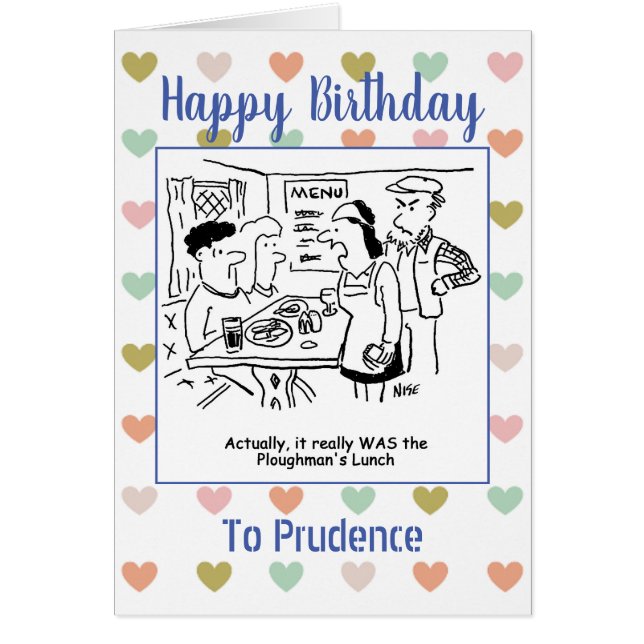 Feliz cumpleaños Pub Food Lover (Frente)