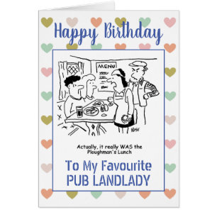Feliz Cumpleaños Pub Landlady